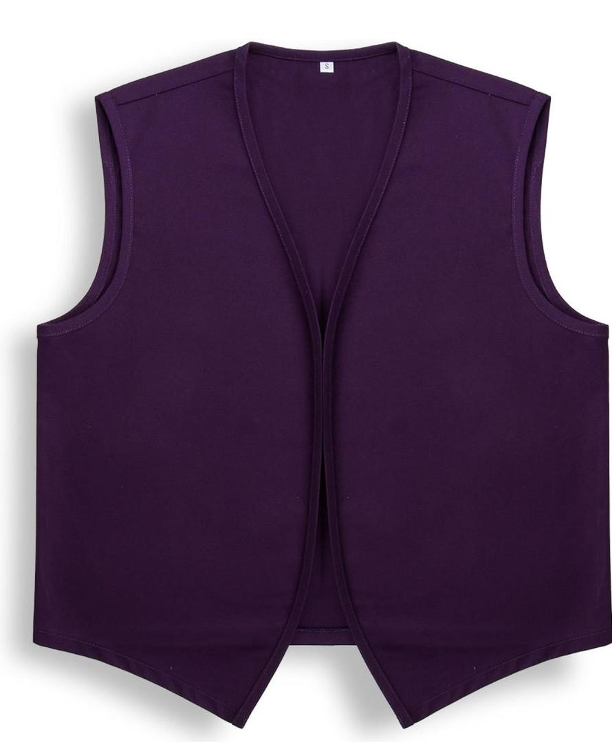 AMNPOLEN Unisex No Pocket Button Uniform Vest Halloween Costume Outfit, Small