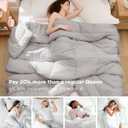 Bedsure Comforter Duvet Insert - Quilted Comforters Oversize Queen, All Season Duvet, GentleSoft Down Alternative Bedding, with 8 Tabs, Gifts for Women/Men, Light Grey, Oversize Queen 98 x 98 Inches, Oversized Queen