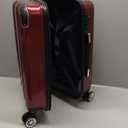 Coolife Luggage Expandable Suitcase PC+ABS Spinner 20in Carry On