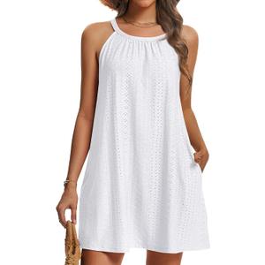 Women Swimsuit Coverup Bathing Suit Cover Ups Beach Bikini Swimwear 2025 Vacation Outfits (White, L)