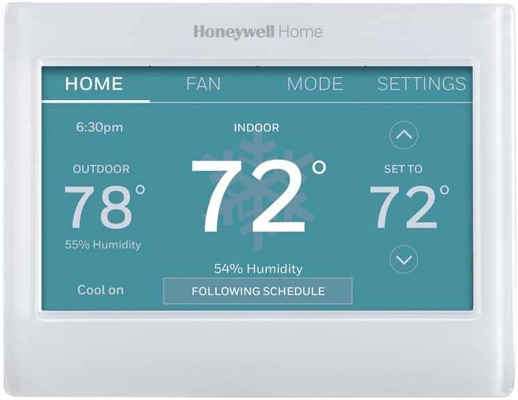 Honeywell Home RTH9600WF Smart Color Thermostat ENERGY STAR WiFi Programmable Touchscreen Alexa Ready  CWire Required