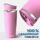 Frost Buddy Togo Buddy 30 oz Stainless Steel Vacuum Insulated Tumbler To Go Coffee Cup - Iced Coffee Cups, Iced Coffee Sleeve, Travel Mug, Thermal Cup for Hot & Cold Drinks, Dunkin Cup (Purple Glitz)