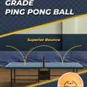 Glymnis Ping Pong Paddles Set, Ping Pong Balls with Retractable Net,Table Tennis Rackets with Carry Bag, Indoor/Outdoor Table Tennis Game Accessories