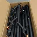 JSungo Backdrop Stand, Adjustable 10x7.5 FT Background Stand Backdrop for Parties, Photo Video Studio, Portable Photography Backdrop Stand with Carrying Bag, 6 Backdrop Clamps, and 2 Stand Bags (Black)