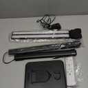 LED Desk Lamp for Home Office, Double Head 24W with Base, Architect Light 5 Lighting Brightness Flexible Gooseneck Table Reading Study, Black