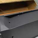 Wall-Mount Mailbox, Wood-Grain Metal Panel, Rust Resistant Large Capacity House Mailbox, Modern Drop Mailboxes for Outside, Metal Post Box with Flag (No Keys Locking)