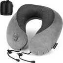 Rewondah Inflatable Neck Pillow  Comfortable Inflatable Travel Neck Pillow for Airplanes, Trains, Cars, Blow up Neck Pillows for Air Travel, Portable & Washable, Perfect for Long Journeys