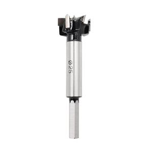 Forstner Drill Bits 25mm (1 inch) Tungsten Carbide Upgraded Version 3-Cutter Higher Hardness Wood Hole Saw Auger Opener Woodworking Drilling Tool Wood Cutter