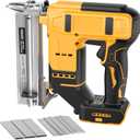 Electric Nail Gun for De-walt 20V Battery, 18 Gauge 2 in 1 Brad Nailer CordlessBrushles Staple Gun with 1000pcs Nails and 500pcs Staples Included for Home Improvement, DIY and Woodworking