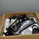 10 Light Large Black Farmhouse Chandelier | Rustic Chandeliers for Dining Room Light Fixture | Industrial Hanging Lighting with Clear Glass Cover for Living Room | Foyer | Staircase | Villa