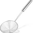 Steel Spider Strainer Skimmer Ladle, 5.5 Inch Pasta Strainer Spoon Strainer Spider Skimmers Kitchen Gadgets Wire Strainer for Kitchen Cooking and Frying