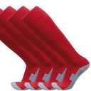 Thaplay Baseball/Softball Belt for Kids Boys Youth Men Women Adult (2 Pairs of Socks and Belt) With 2 Pairs Baseball socks (Red, M)