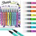 Sharpie Clear View Highlighter Sticks, Chisel Tip, Assorted Fluorescent, 8 Count - School, Home, and Office Use, Teacher Supplies