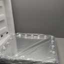 22.8" x 18.2" Wall-Mounted Mirror Vanity Mirror with Lights White Makeup Mirror Hollywood Mirror with 15 Dimmable LED Bulbs 3 Color Modes 10X Magnification & USB Charging Port