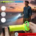Dive Light Scuba Flashlight 2 Pack IPX8 Waterproof 3 Modes, 5.71*1.38 inches