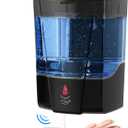 SVAVO Automatic Soap Dispenser Hand Soap Dispenser Wall Mount 600m/21 fl.oz, Touchless Electric Sensor Pump Battery Operated for Offices Home Kitchen Bathroom Hotel Restaurant Commercial (Black)