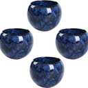 MQjzsh Chinese Japanese Traditional Ceramic Tea Cups, Mini Ceramic Kung Fu Tea Cups, Mate Cup Set, Tea, Espresso, 4-Piece Set for Home, Outdoor and Office (B)