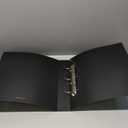 17x11 Binder Poly Panel Featuring a 2" Angle-D Ring Black