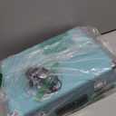 Vinyl Record Player, 3 Speeds Suitcase Portable Record Player with Built-in Speakers, Vintage Belt Driven Turntable with RCA Output/Headphone/Aux in Jack/45 Adapter Blue