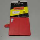 Wallet Case for Samsung Galaxy A16 5G with RFID-Blocking Credit Card Holder, PU Leather Folio Flip Cover Women Men Protective Phone Case Compatible with Samsung A16,Red
