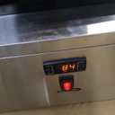 KoolMore KM-CGDR-6P 45 in. 6-Pan Countertop Ice Cream Display Freezer with Curved Glass Top, ETL Listed