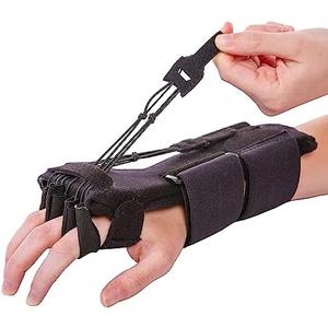 BraceAbility Radial Nerve Palsy Splint - Dynamic Wrist Drop Splint for Limp Finger Wrist Extension, Saturday Night, Honeymoon, Crutch Palsy, Stroke Recovery Brace - Fits Right or Left Hand (One Size)