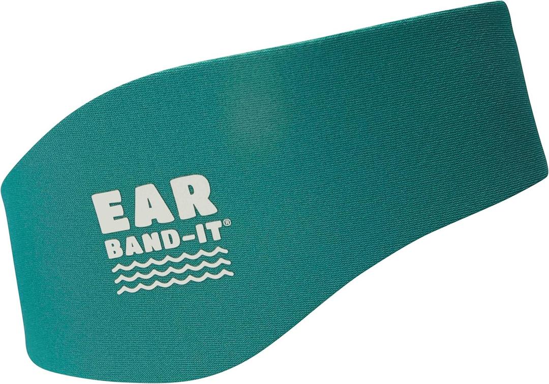 Earvolution Ear Band-It Original Swimming Headband for Kids/Adults - Invented by Ear, Nose, and Throat Doctor- Durable Neoprene Maximizes Protection - Putty Buddies Sold Separately - Teal - Small