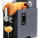 Slushie Machine for Home, Soft Serve Ice Cream Machine, 88oz Slushy Machine with 6 Preset Programs, Frozen Drink Maker for slush, Margaritas, Smoothie, Frapps, Milkshakes, and More (Cool Gray)