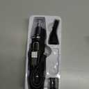 AREYZIN Nose Hair Trimmer for Men, Rechargeable Ear and Nose Trimmer,2 in 1 Painless Professional Eyebrow & Facial Hair Trimmer with IPX7 Waterproof Dual Edge Blades (Black)