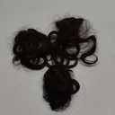 HOOJIH Hair Extensions - 14" Short Curly Clip in Dark Brown Hairpieces - 4PCS Invisible Lace Weft for Women - Natural Soft