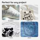 ARTISTRO 2 White Dual-Tip Fabric Markers - Fabric Decorating Kit - Permanent for Clothes - Acrylic Paint Pens for Sneakers, Bags, Shoes, Textile, Canvas, Sewing, Craft, DIY - Brush and Fine Tip