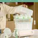 Momcozy 3 Layers Large Bottle Sterilizer and Dryer, Fast Sterilize and Dry, Universal Bottle Sterilizer for All Bottles & Breast Pump Accessories, Touch Screen & Auto-Off Bottle Sanitizer