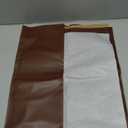 Faux Leather Vinyl Upholstery Fabric by The Yard 55" W Soft Synthetic Leather Material Sheets for Furniture Marine DIY Crafts Sewings, 1 Yard 36" Chocolate Brown