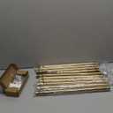 YNL Tension Shower Curtain Rod 34 to 120 In(2.83-10Ft), Long Tension Curtain Rod with 2Pcs Holders, No Drilling for Large Window, Bathroom, Patio, Adjustable Outdoor Curtain Rod, Brushed Gold