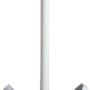 Clorox Toilet Plunger with Hideaway Holder Caddy HeavyDuty Compact Design with NonSkid Rubber Base for Bathroom Convenient Storage Toilet Unclogger, 6.5x19.5Inch, White