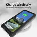 Case for TCL 40XL/TCL 40T /Jitterbug Smart 4 with Tempered Glass Screen Protector,Dual Layer Heavy Duty Shockproof TPU Bumper Raised Corner Protective Phone Case,Vintage Bookshelf