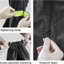 Upright Vacuum Cleaner Storage Bag 420D PVC Dustproof and Waterproof Cleaner Protective Black Cover