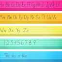 Juvale Colored Sentence Strips - 100 Count, 3 x 24 in, 5 Pastel Colors - Lined Paper Strips for Teacher Supplies & Classroom Organization