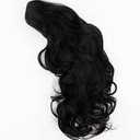 Curly Hair Wig Soft Wave, Black