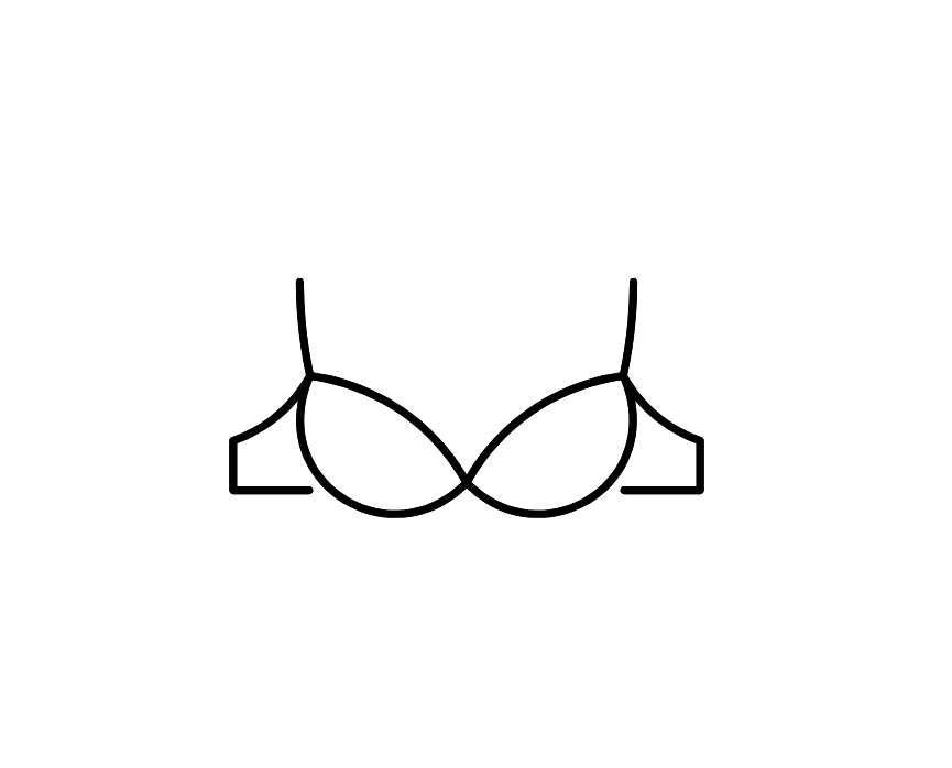Woman Sports Bra, Size S, Black Color