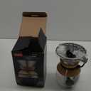 Bodum 34oz Pour Over Coffee Maker, High-Heat Borosilicate Glass with Reusable Stainless Steel Filter and Cork Grip - Made in Portugal