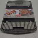 GoodCook 15 x 10.5 Nonstick Carbon Steel Baking Pan & Raised Wire Rack  Pizza Crisper, Crispy Bacon, Multipurpose Cooking Sheet Pan, Cooling Rack, Kitchen Cookware Set, Dishwasher Safe