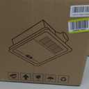 13.8 IN Bathroom Exhaust Fan with Light and Heater 1800W, 4 in 1 220 CFM Bathroom Exhaust Fan with Heater, 12W LED Light, Metal Housing 1.0 Sone with Heating, Ventilation, Remote Control