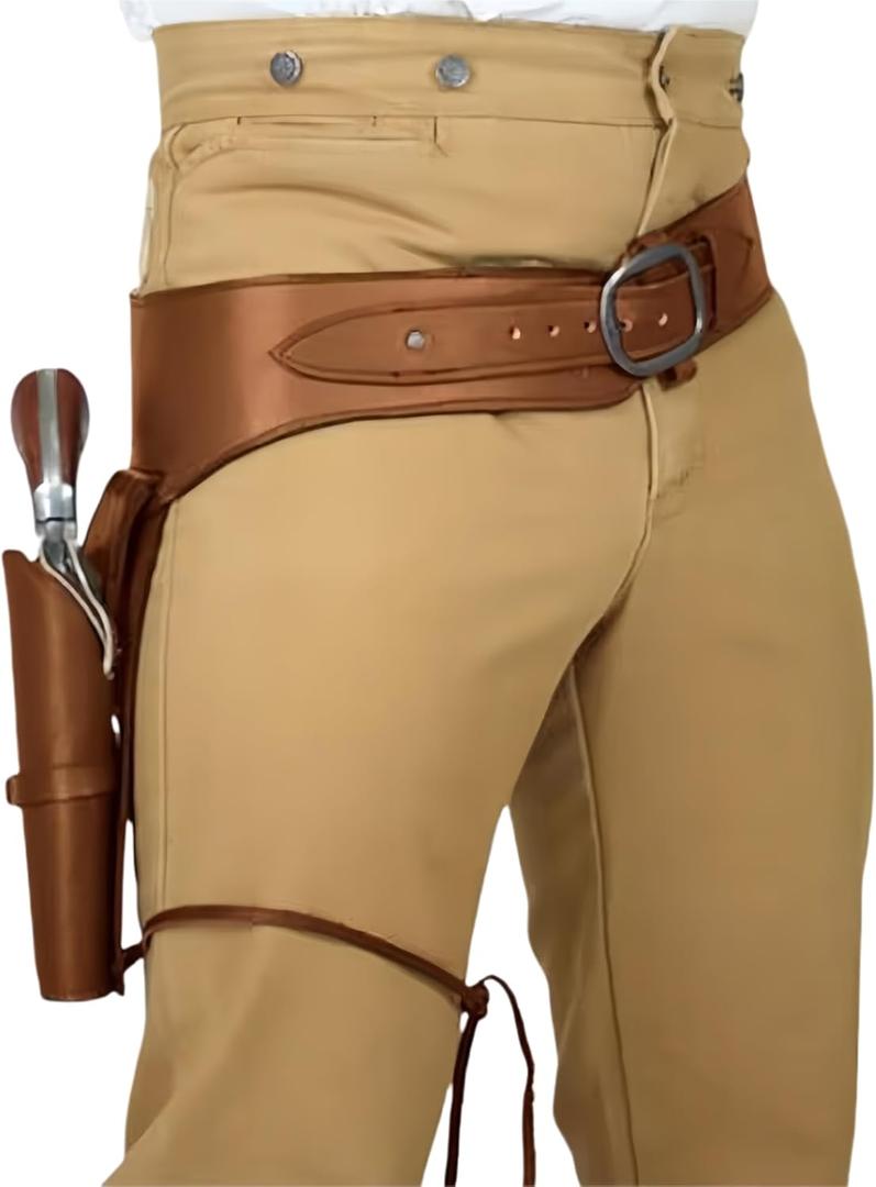 Gun Holster Bullet Belt: Gun Holster for Men, Cowboy Belts for Men, Medieval Wild Hip Western Cowboy Costume Belt, Leather Thigh Strap for Halloween Cosplay, Masquerade Party Decorations (Single) Gun Holster Bullet Belt: Gun Holster for Men, Cowboy Belts for Men, Medieval Wild Hip Western Cowboy Costume Belt, Leather Thigh Strap for Halloween Cosplay, Masquerade Party Decorations (Single)