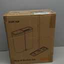 Compact Floor Mop and Bucket - Flat Mop and Bucket with Wringer Set Hands Free | Wet Dry Mop for Apartment, Tiny Home, RV, Windows, Wall, Hardwood, Vinyl, Floor with 6 Microfiber Cloths