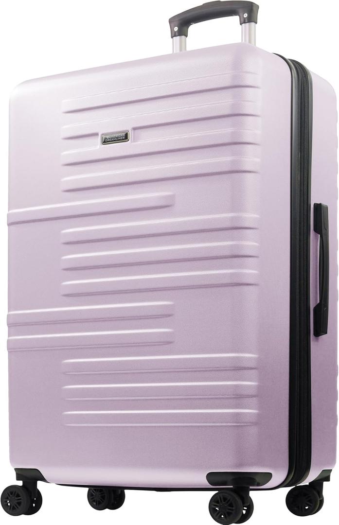 American Dreamliner 30 Inch Rolling Luggage, Hardshell Suitcase with Spinner Wheels, Purple