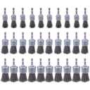 Rocaris 30 Pack Carbon Steel Wire Wheel Brush with 1/4-Inch Hex Shank, Pen Brush, for Rust Removal, Corrosion and Scrub Surfaces, 3 Sizes