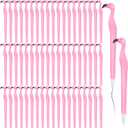 Fulmoon 80 Pcs Cute Pink Flamingo Gel Pens Gift for Child, Women, Teacher, Student and Girlfriend, Great Party Supplies and Back to School Supplies, Black Ink 0.5 mm Ballpoint Pen