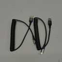 Coiled Lightning Cable, iPhone Charger Cable 3FT for Car, 2 Pack [Apple MFi Certified] 3 Feet Lightning Cord Compatible with iPhone14/13/12/11 Pro Max/XS MAX/XR/XS/X/8/7/Plus/6S iPad/iPod- Black
