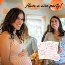 4 x Baby Shower Invitations - Our Little Wildflower Is Almost Here, 20 Fill In Watercolor Floral Invites With Envelopes And Stickers For Girl Boy, Gender Reveal Games, Party Favors And Supplies - A07